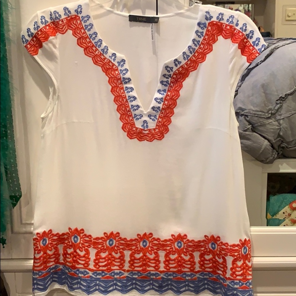Carriage Boutique Embroidered Top